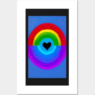 Rainbow Hearts 2 Posters and Art